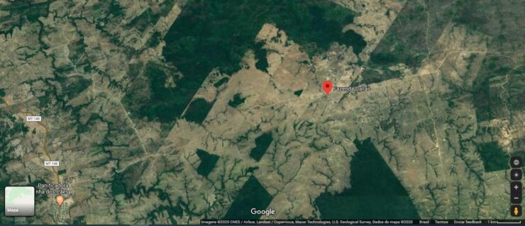 Mapa de uma fazenda