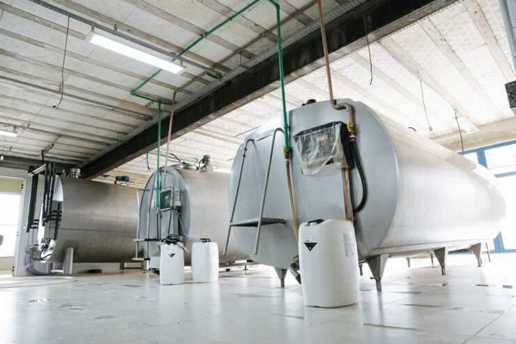 Tanques de conservação do leite