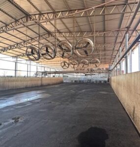 Sala de espera de ordenha