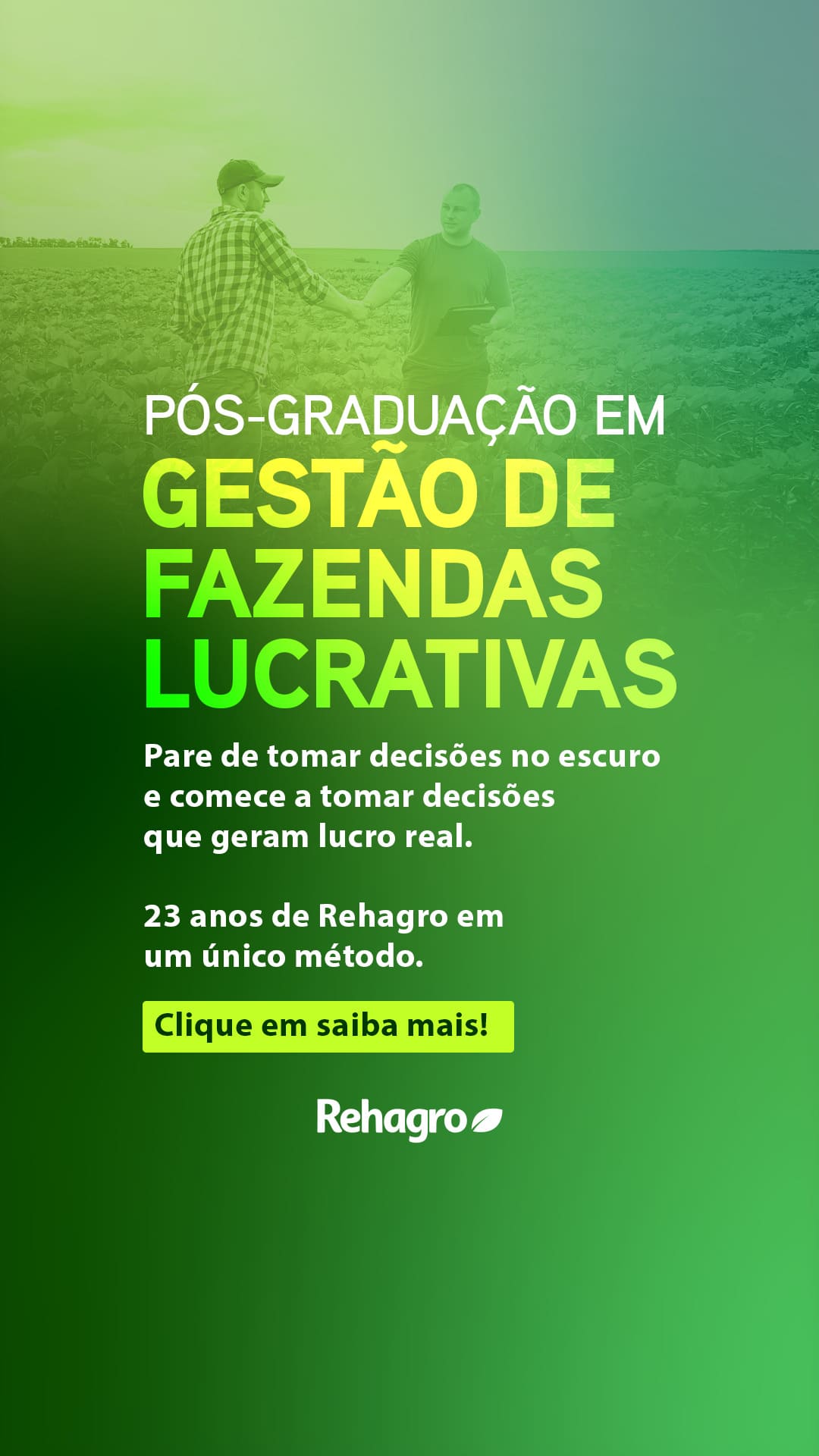 Pós-graduação em Gestão de Fazendas Lucrativas